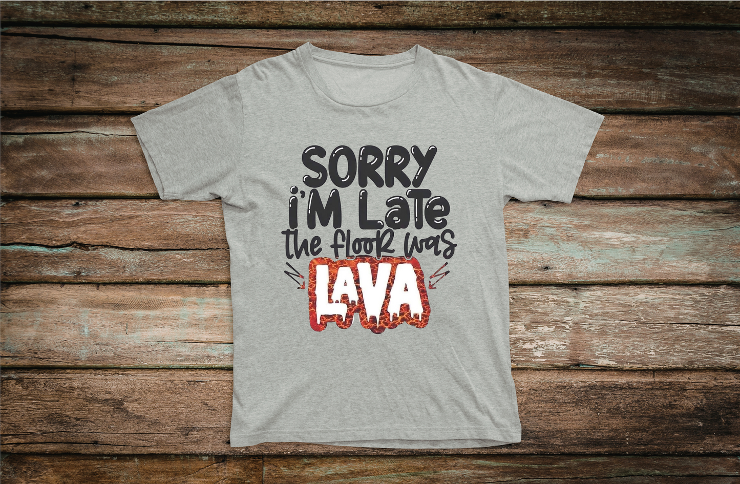 Sorry I'm Late, The Floor Was Lava Youth Tee