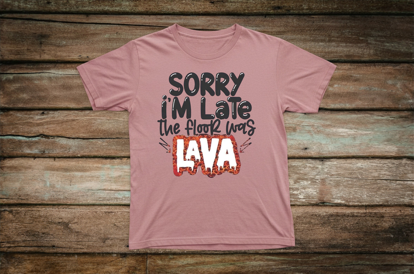 Sorry I'm Late, The Floor Was Lava Youth Tee